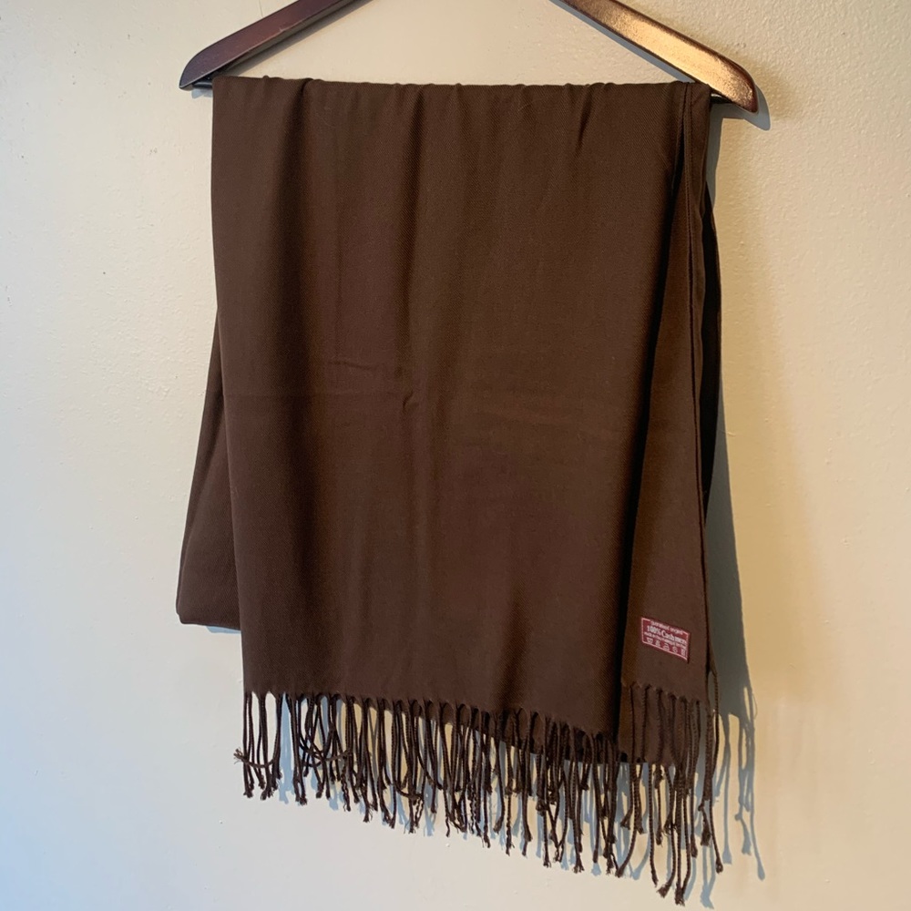 Cashmere pashmina in brown